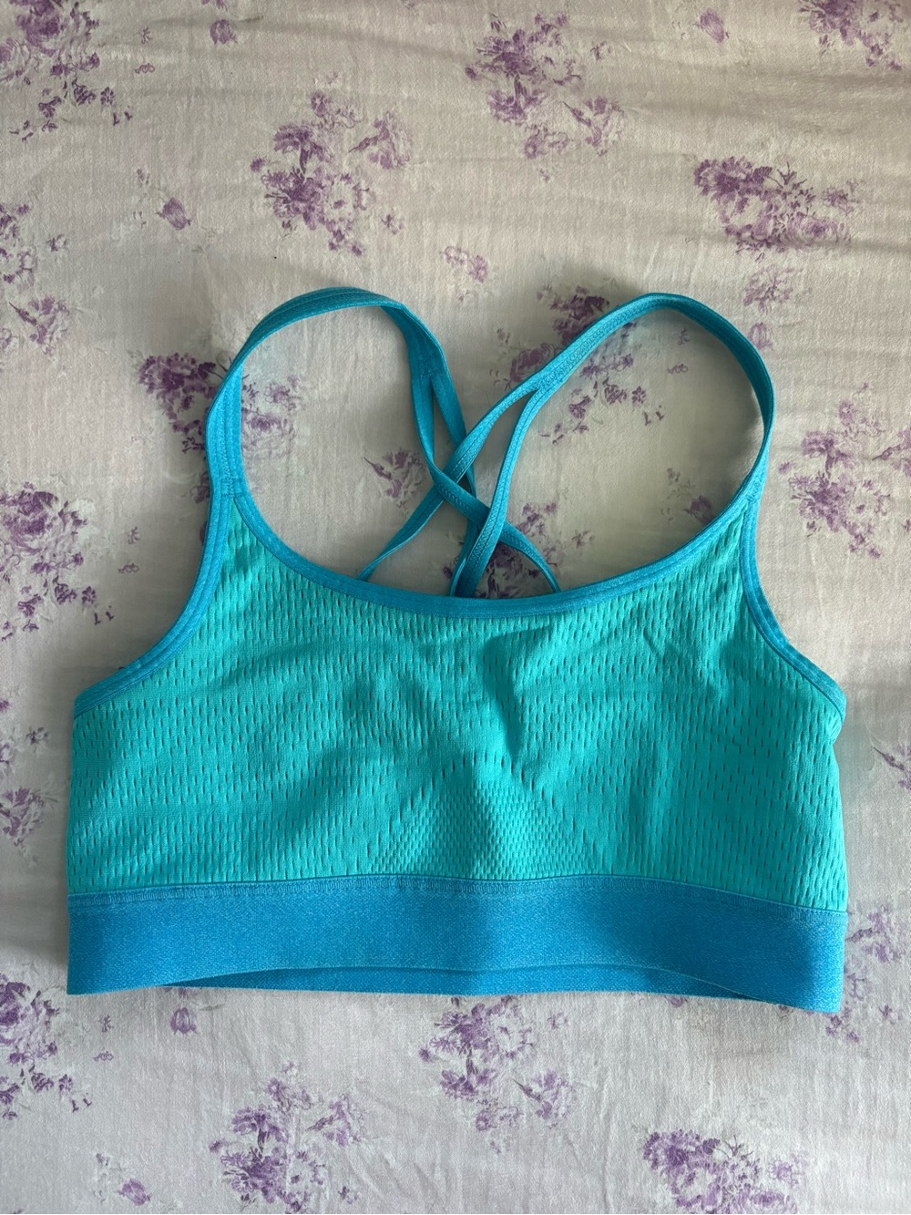 Champion Women’s Aqua Blue Strappy Sports Bra